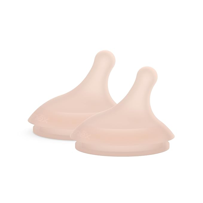 Suavinex Zero.Zero Dense Flow Asymmetrical Silicone Nipple, 2 Pack (6m+), Medium