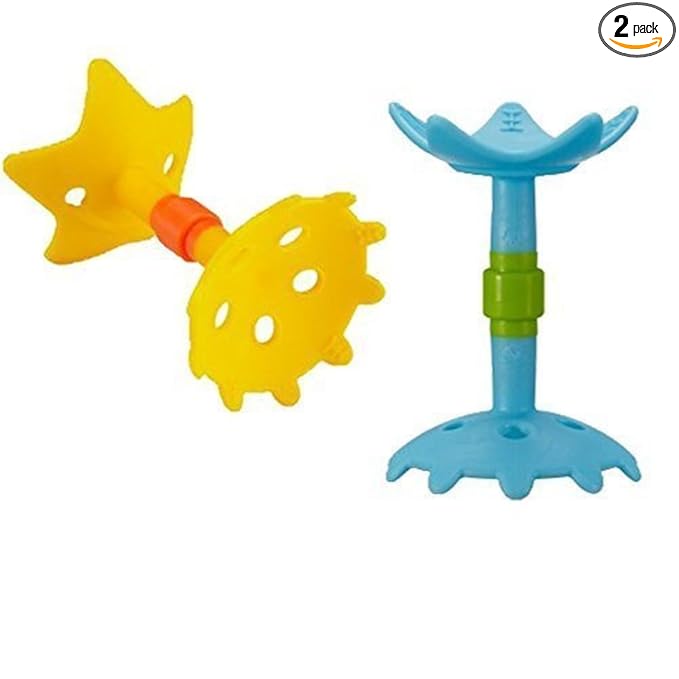 Innobaby EZ Grip Massaging Teether Set - Yellow and Blue Star