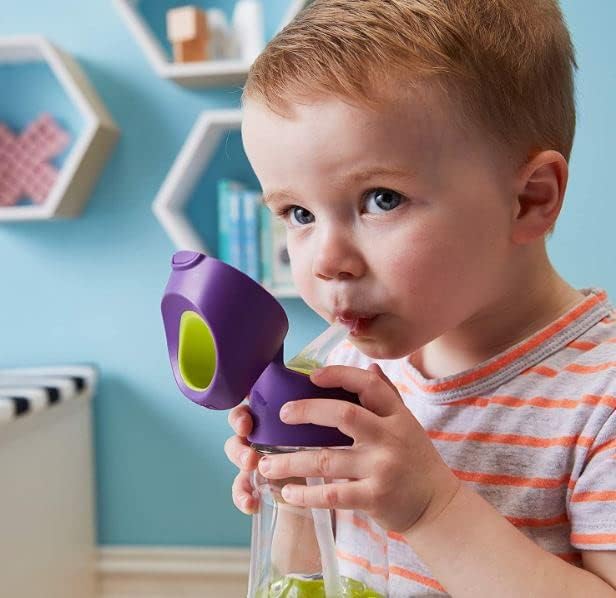 b.box Kids Water Bottle – 20oz Tritan Toddler Drink Bottle with Straw for School, Daycare, Travel w/Easy-Grip Triangular Design, Leak Proof Lid & Handle, BPA Free, Dishwasher Safe (Strawberry Shake)