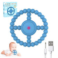 Vibrating Sensory Chew Toy, Vibrating Teether for Baby Over 6 Months, Autism Chew Toys for Kids with USB Chargeable & 3X Vibration Settings