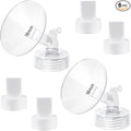 18mm Flange and Duckbill Valve Compatible with Spectra S1 Spectra S2 Spectra 9 Plus Breast Pumps Replacement Not Original Spectra Replace Pump Parts