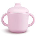6 Months+ Sippy Cups with Handles,Small Silicone Sippy Cups Leak Proof 5oz,No Spill Sippy cups for Toddlers (Pink)