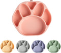 Baby Plates with Suction - Self-Feeding Tools for Baby - Made in Korea - Suction Plates Feeding Essentials - Ideal Baby Food Plates - Perfect Design for Toddlers (Pink, Bear Claw)