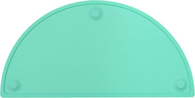 GASARÉ, Extra Large 20 x 11 Inches, Silicone Placemats for Dining Table, Suction Cups, Raised Edges, Non-Slip, Food Grade, BPA Free, Dishwasher Safe, Teal