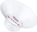 1pcs Breast Pump Flange Insert 17mm Compatible with Momcozy M9/M6/M5/S12 Pro/S9 Pro/V1 Pro/V2 Pro Wearable Breast Pump, Replace for Momcozy Pump Flange Insert, BPA Free, OEM, Not Original Parts