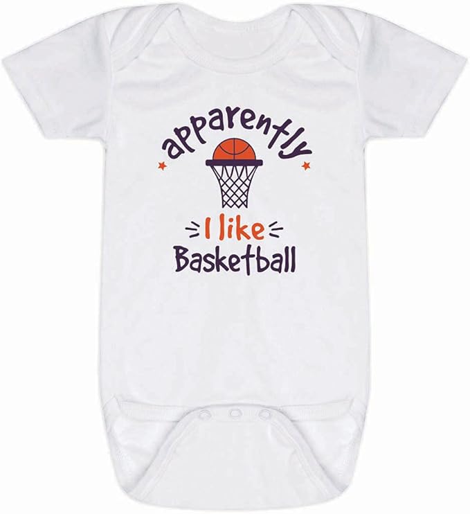 ChalkTalkSPORTS Basketball Baby & Infant One Piece | Basketball Theme Bodysuits