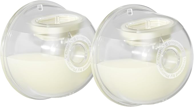 Phanpy Wearable Breast Pump Milk Collector Cup, New Cup Parts, Original Phanpy Breast Pump Replacement Accessories, 24 mm Flange and 20mm Insert Included, 15 oz / 420 ml, 2 Piece