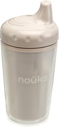 noüka Insulated and Non-Spill Sippy Cup | Leak Proof and Easy Grip | Keeps Drinks Hot or Cold | Soft Sand