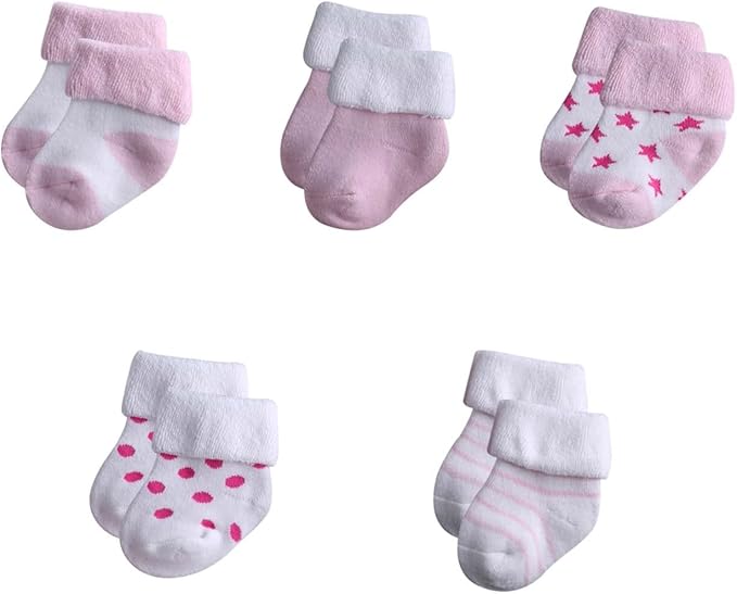 Newborn Layette Gift Set Bodysuits Pants for Baby Girl and Boy 24 Piece 100% Cotton Essentials and Accessories