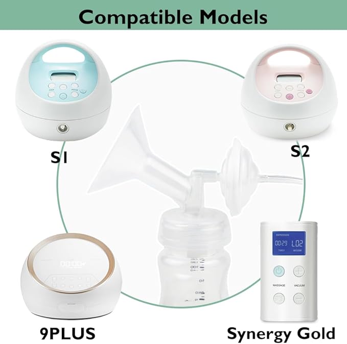 2pcs 29mm Flange Compatible with Spectra S1 S2 9 Plus Synergy Gold Ameda MYA Motif Luna Breast Pump, Replacement to Spectra Pump Parts, Breast Pump Shields 29mm Replace S1 S2 Parts