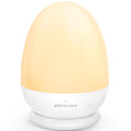 MediAcous Night Lights for Kids Room, Egg Light for Nursery with Stable Charging Pad, Dimmable Baby Night Light with 1H Timer & Touch Control, ABS+PC LED Egg Night Light for Breastfeeding, Up to 200H