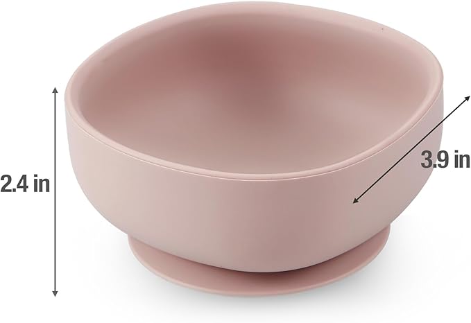 PandaEar 3 Pack Silicone Suction Bowls for Baby Toddler Infant Kids - Baby Food Bowls First Stage Feeding - Suction, Soft, Safe, BPA-Free