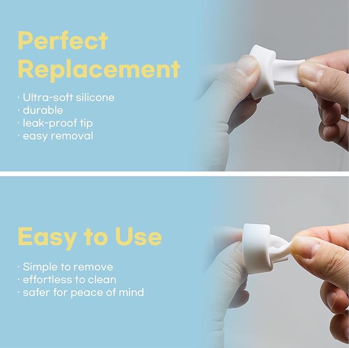 Flange Inserts for Spectra, Spectra Replacement Pump Parts for S1/S2/9 Plus, Not Original Accessories, Breast Pump Parts Include 2-Pack 13MM Flanges and 4-Pack Duckbill Valves