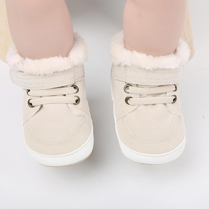 Clowora Baby Boys Girls Shoes Non-Slip Rubber Sole Sneakers Infant First Walking Toddler Crib Shoes Newborn Loafers Flats.
