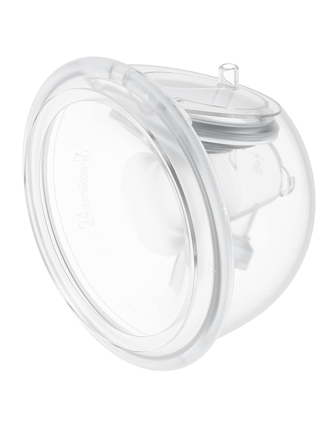 Momcozy Original S9 Pro/S12 Pro Replacement Accessories, Only Compatible with Momcozy S9 Pro/S12 Pro Breast Pump NOT for S9/S12 (Double-Sealed Full Set Collector Cup with 24mm Flange,180ml, 1 Pack)