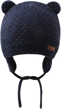 BAVST Baby Beanie Hat for Winter with Earfalp Cute Bear Kids Toddler Girls Boys Warm Knit Cap 0-2Years