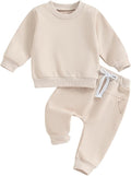 Tiaham Baby Boy Clothes Girl Outfits Fashion Sweatshirt Sweat Pant Kids Toddler Tops Pant Sets