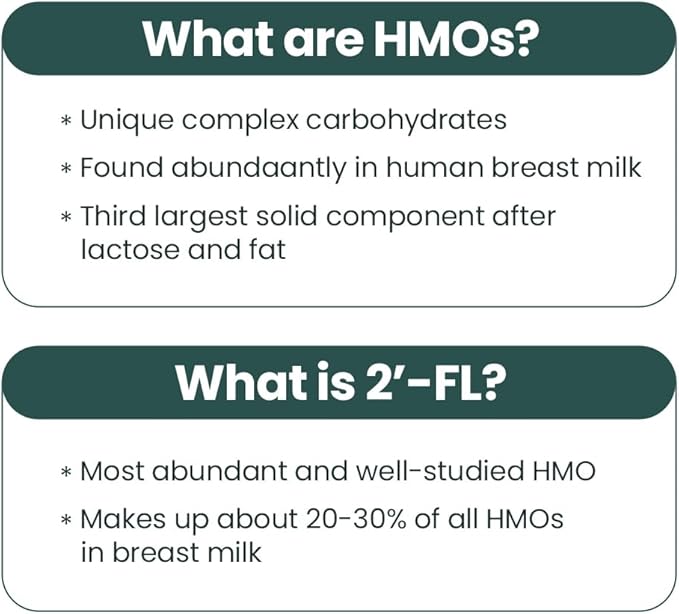 MOMSTAMIN Premium 3,000mg Human Milk Oligosaccharide (HMO 2'-FL) Prebiotic Probiotic Powder Supplement for Immunity Digestion Metabolism Gut Health, Clinically Researched (30 Sticks, 1 Month)