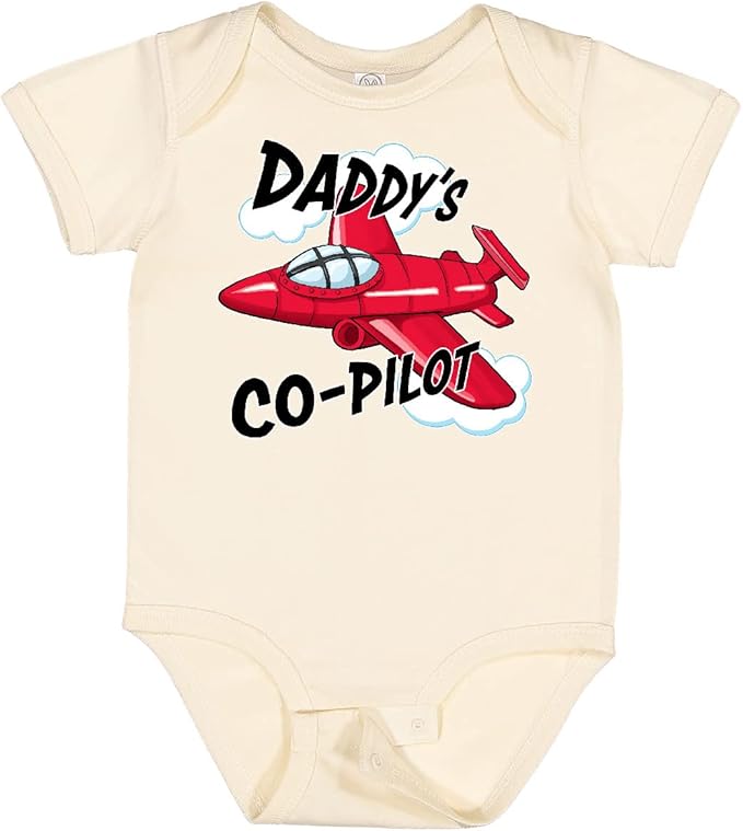 inktastic Daddys Co-Pilot for Fathers Day Baby Bodysuit