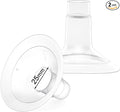 2 Count of 25mm Breast Pump Flanges Compatible with Medela/Lansinoh ComfortFit, Replace Medela PersonalFit Breast Shields, Accessories for Pump in Style Symphony Swing Harmony Freestyle Pump Parts