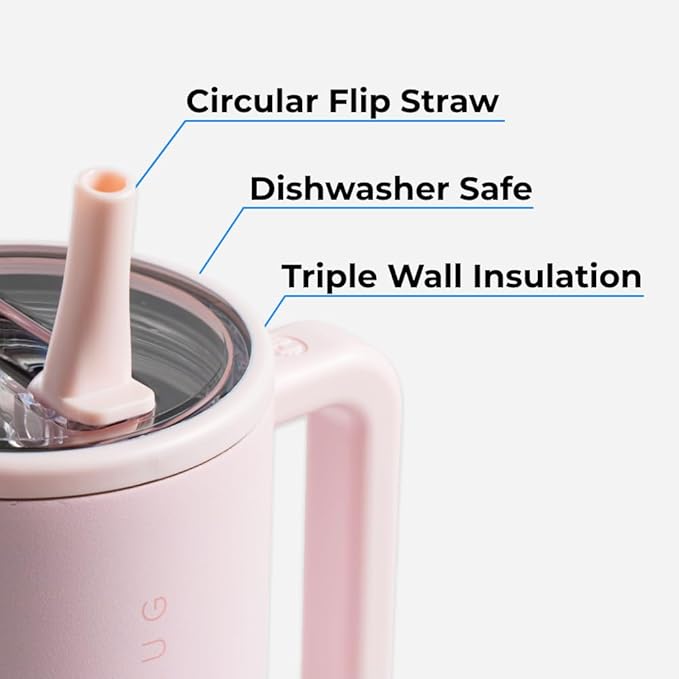 HydroJug Kids - 20 oz Insulated Kids Water Bottle with Flip Straw & Handle | Leak-Proof & Durable | Perfect for School, Sports, Lunch, Travel & Camp, Riptide