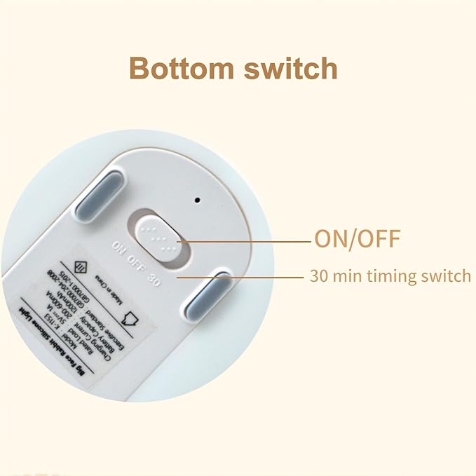 S NMT Cute Rabbit Silicone Night Lights Cartoon Bedroom Lamp for Children's Room Decor, USB Rechargeable Timing Dimming Silicone Sleep Light for Kids, Toddler, Baby