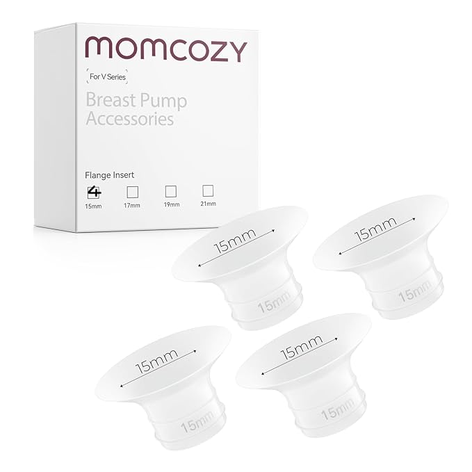 Momcozy Original V1 Pro/V2 Pro Breast Pump Replacement Accessories,Flange Insert 15mm Only for Momcozy V1 Pro/V2 Pro 4PCS