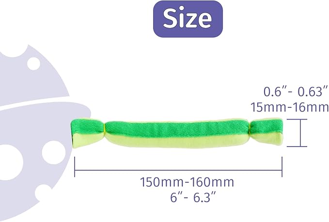 Baby Sensory Bar, Soft Learning Toy, Infant Hand Grip Development, Green