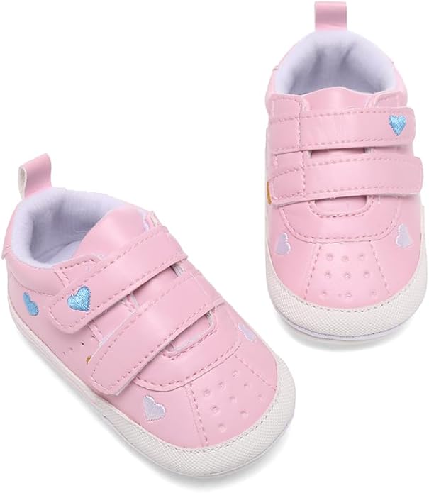 Clowora Baby Boys Girls Shoes Non-Slip Rubber Sole Sneakers Infant First Walking Toddler Crib Shoes Newborn Loafers Flats.