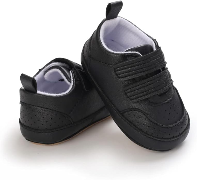 Clowora Baby Boys Girls Shoes Non-Slip Rubber Sole Sneakers Infant First Walking Toddler Crib Shoes Newborn Loafers Flats.