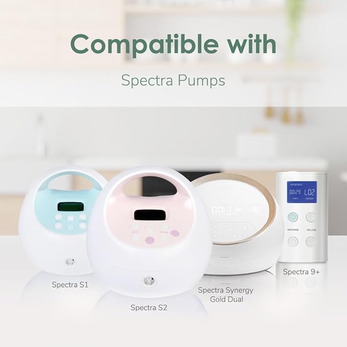 Maymom Pump Parts Compatible with Spectra S1 Spectra S2 Spectra Incl Duckbill Valve Replace Spectra Duckbill Valve Spectra S2 Replacement Parts Not Original Spectra Pump Parts (6 Duckbill 4 Membrane)