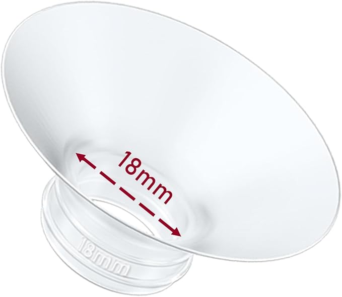 1pcs Breast Pump Flange Insert 18mm Compatible with Momcozy M9/M6/M5/S12 Pro/S9 Pro/V1 Pro/V2 Pro Wearable Breast Pump, Replace for Momcozy Pump Flange Insert, BPA Free, OEM, Not Original Parts