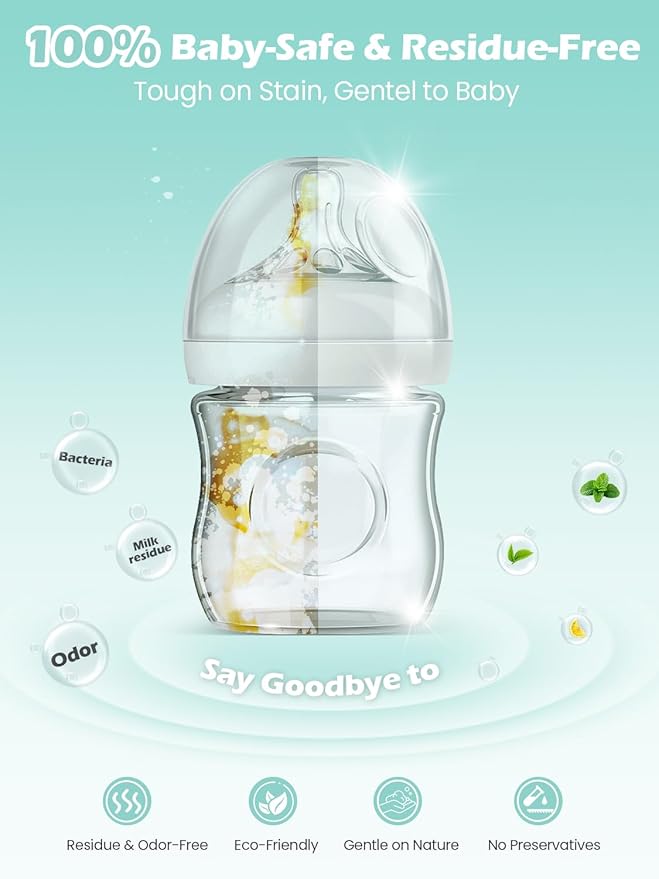 60PCS Official Detergent Cleaning Tablets: for Baby Brezza Grownsy Papablic Momfann Bottle Washer - Baby Bottle Washer Tablets for All Brands Bottles Washers Machines