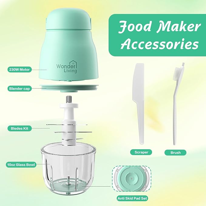 Baby Food Maker - Baby Food Processor Baby Food Blender for Baby Food, Fruit, Vegetable, Meat, Baby Food Puree Maker Make Fresh and Nutritious Meals for Your Little One