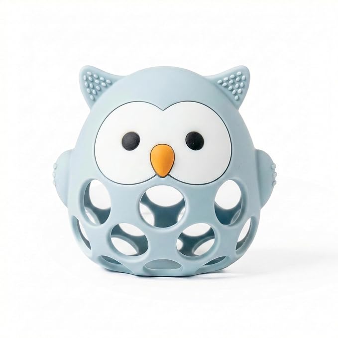 Baby’s Way Teething Toy – Owl Silicone Teether Toy for Babies 3–6 Months Toys for 6–12 Months – Baby Teething Relief, Silicone Teethers for Babies