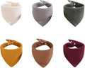 Muslin Bibs, 8 Pack Baby Bandana Drool Bibs,Extra Absorbent Soft Cotton,Baby Bib for Drooling and Teething