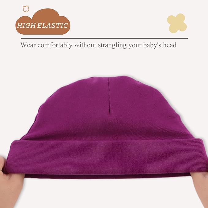 Bamery Cotton Baby Girl Hat Preemie Boys Beanie Newborn Hospital Hats Winter Infant Hats for Girls