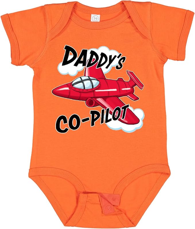 inktastic Daddys Co-Pilot for Fathers Day Baby Bodysuit