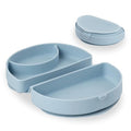 Miniware Baby Travel Plate with Suction - Foldable Silicone Baby Travel Essential to Promote Self-Feeding - Dishwasher Safe, BPA Free, Food Grade Silicone Baby Plate for On The Go - Chickory Silifold