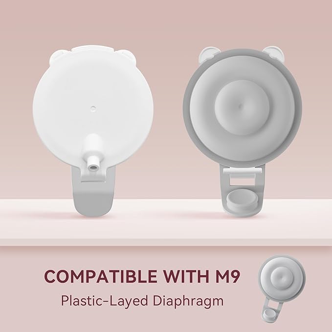 Replacement Pump Parts Compatible with Momcozy M9 Pump Parts Include 6PCS Duckbill Valves & 4PCS Diaphragms for momcozy m9 Replacement Parts (10PCS)