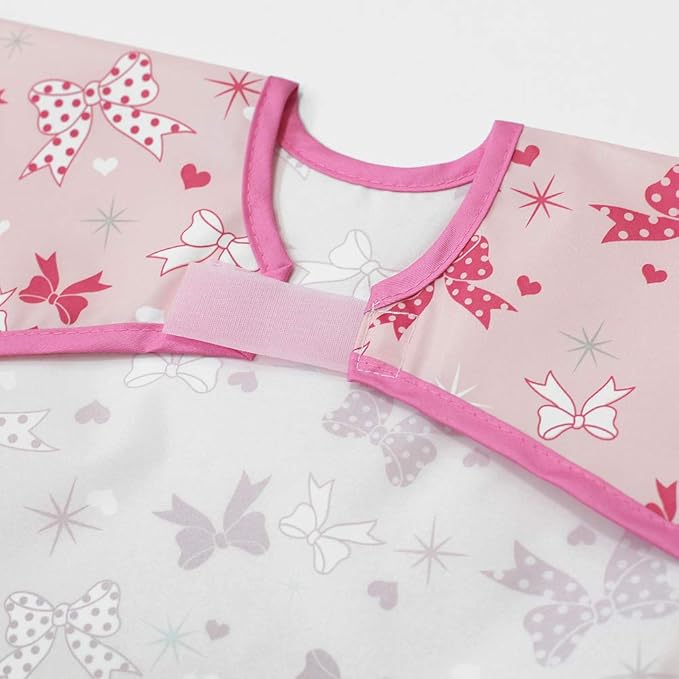 Long Sleeve Waterproof Bib for Toddlers – Feeding Smock for Baby Mealtime, Self-Feeding, Painting & Messy Play, BPA-Free