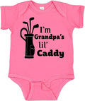 inktastic I'm Grandpa's Lil' Caddy- Golf for Kids Baby Bodysuit