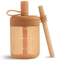 Moonkie Baby Straw cup | Silicone Toddler Sippy Cup Training Cup with Straw Lid | BPA-Free Drop-Proof Baby Cup | Baby Led Weaning | 6 Months+, 5 oz, 1pack