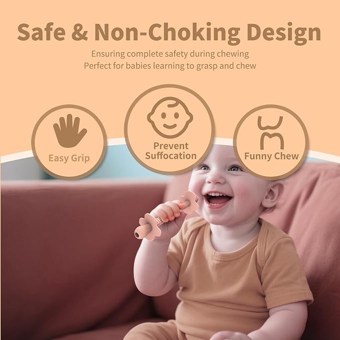 Baby Teething Straws, Silicone Tube Teethers for Babies 3+ Months, Shielded Hollow Infant Teether Sticks Toddlers Teething Relief Toys, Baby Chew Gifts 6 Pack (Rose Pink Lavender Mint Yellow Red)
