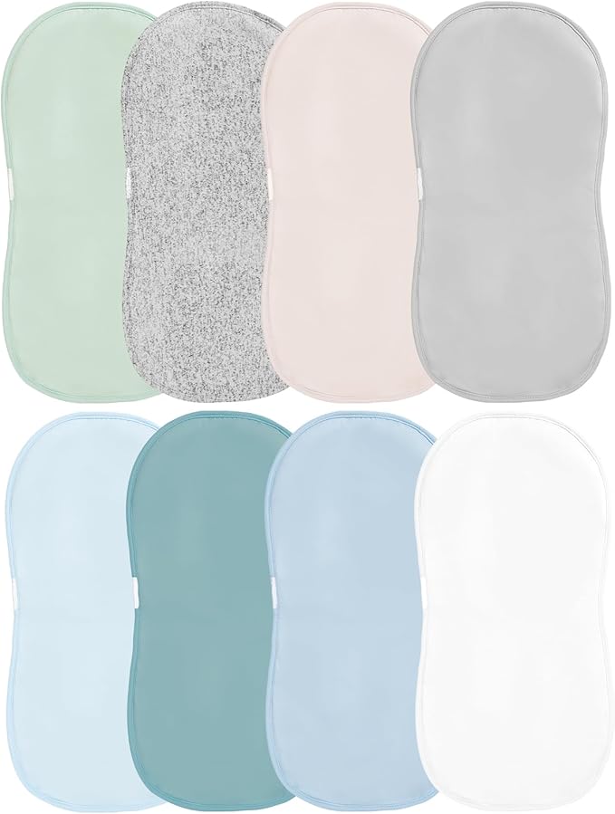 Baby Burp Cloths, Soft & Absorbent Burping Clothes for Newborns and Infants, Baby Boys and Girls (8 Pack)