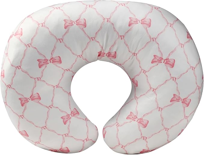 Boyoung Stretchy Nursing Pillow Covers Ultra Soft Slipcovers for Breastfeeding for Baby Girls Boys, Feeding Pillow Cover Fits Standard Infant Support Pillows Positioners Nursing Pillow Case