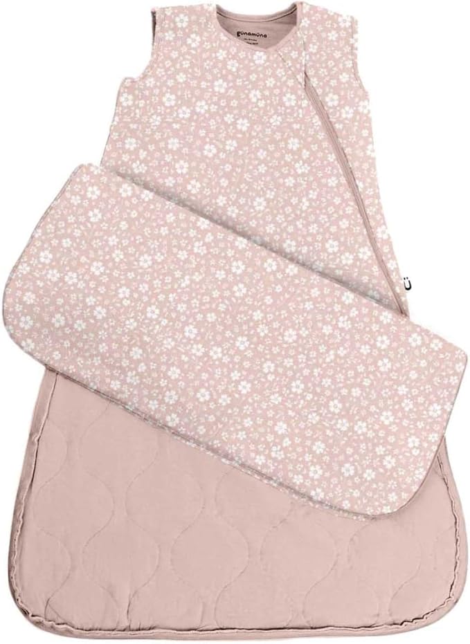 GUNAMUNA günamüna Unisex Baby, Toddler Wearable Blanket, Sleeping Bag Bamboo Rayon, Sleep Sack with Diaper Zipper, 1.0 TOG