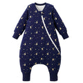 Duomiaomiao 3.5 TOG Toddler Sleep Sack 3-4T 100% Cotton Winter Side Open Zipper Baby Sleep Sack with Feet, Warm Toddler Wearable Blanket
