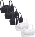 Lataly Womens Seamless Nursing Bra Sleeping Maternity Bralette for Breastfeeding Pack of 3