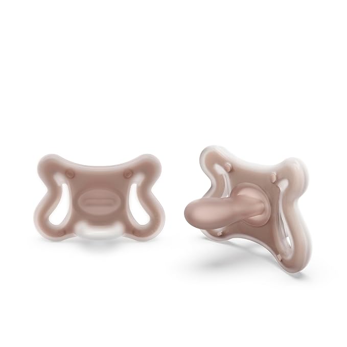 Suavinex Zero Zero Silicone Baby Pacifier w/SX Pro Physiological Pacifier Nipple (-2-2M), 2Pk, Deep